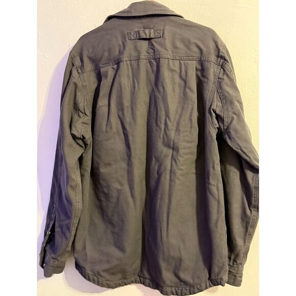 Duluth Trading Co. Jacket Gray Snap Button Fleece Lined Barn Coat Mens S/M - Picture 8 of 16